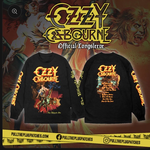 Ozzy Osbourne - The Ultimate Sin - Longsleeve Shirt - Picture 2 of 12